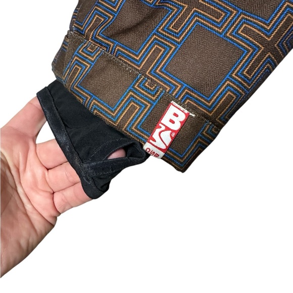 Bonfire Snowboard Ski Jacket Men’s Large Insulated Hooded Geometric - Picture 7 of 11